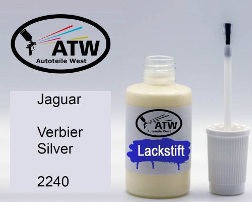 Jaguar, Verbier Silver, 2240: 20ml Lackstift, von ATW Autoteile West.